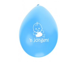 Ballonnen Geboorte 'n Jongen 8 Stuks