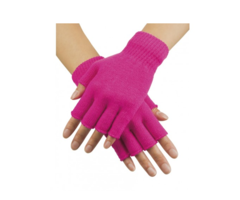 Korte Vingerloze Handschoenen | Fluo Roze