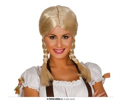 Tiroler Tina Pruik | Blond met vlechtjes