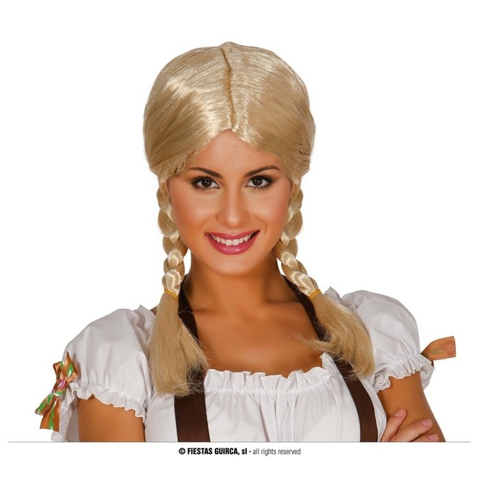 Tiroler Tina Pruik | Blond met vlechtjes