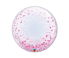 Bubble Ballon Roze Dots | 60cm