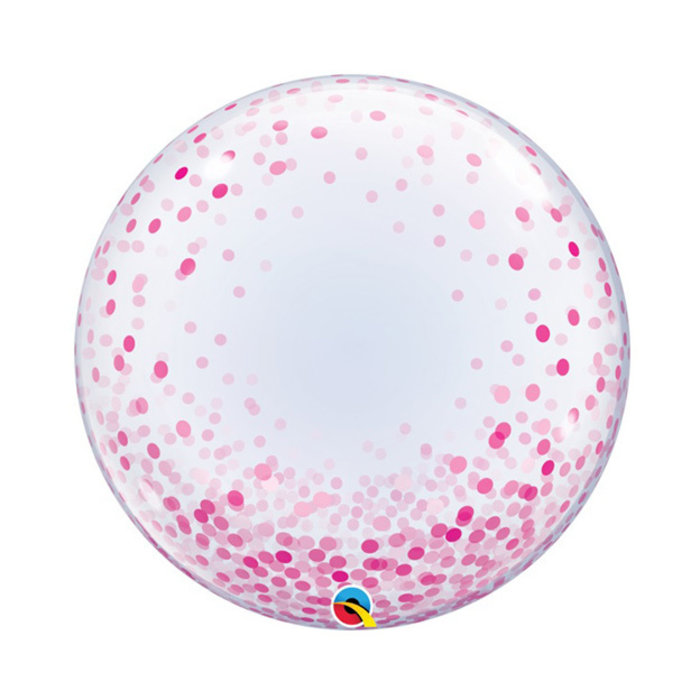 Bubble Ballon Roze Dots | 60cm