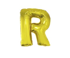 Letter R Folieballon Goud 40inch