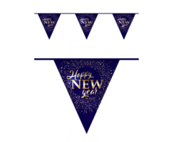 Vlaggelijn Happy New Year | 6m