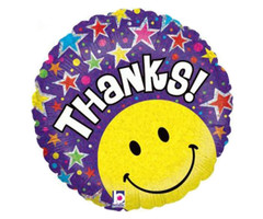 Thanks Smiley Folieballon - 18inch