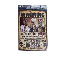 Opgepast Zombie Poster | Warning Zombie Poster