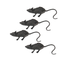 Nep Ratten Zwart | 8 Stuks