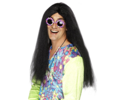 Hippie Pruik Halflang | Zwart