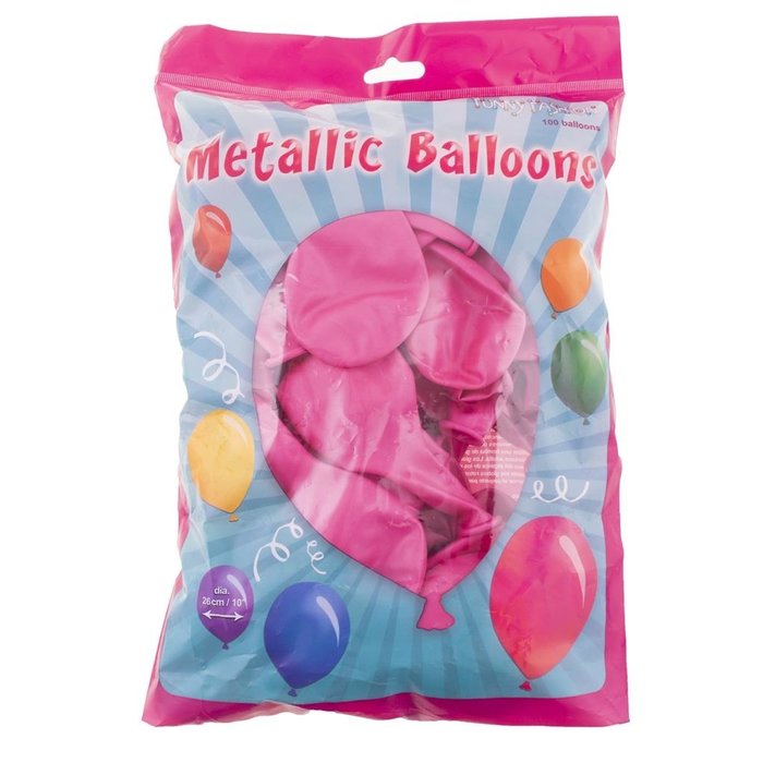 Ballonnen 100 Stuks | Metallic Roze