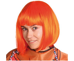 Pruik Bob | Oranje