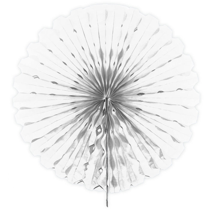 Honeycomb Waaier | Wit 45cm