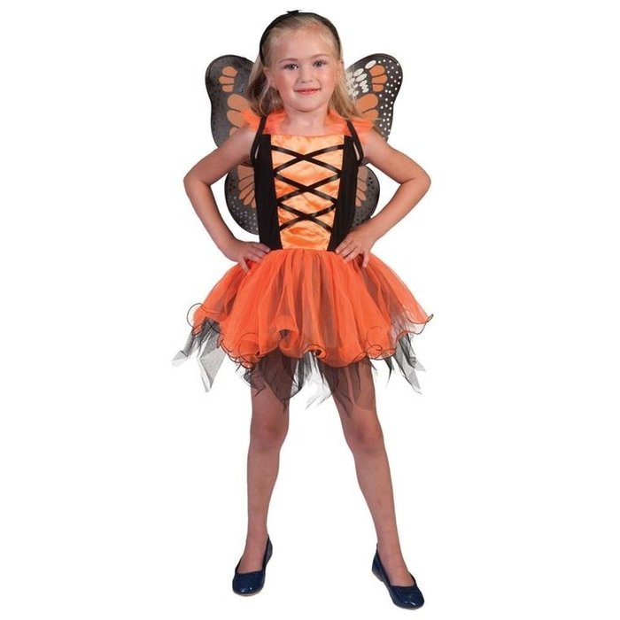 Oranje Vlinder | Kinderkostuum  + Vleugels