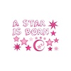 Raamsticker ' A star is born' Meisje