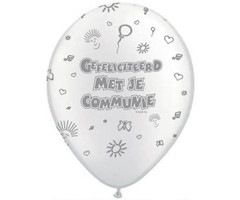 Ballonnen Communie Wit