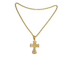 Ketting Pater/ Pastoor | Goud Met Diamantjes