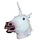 Unicorn Fantasy Masker | Rubber