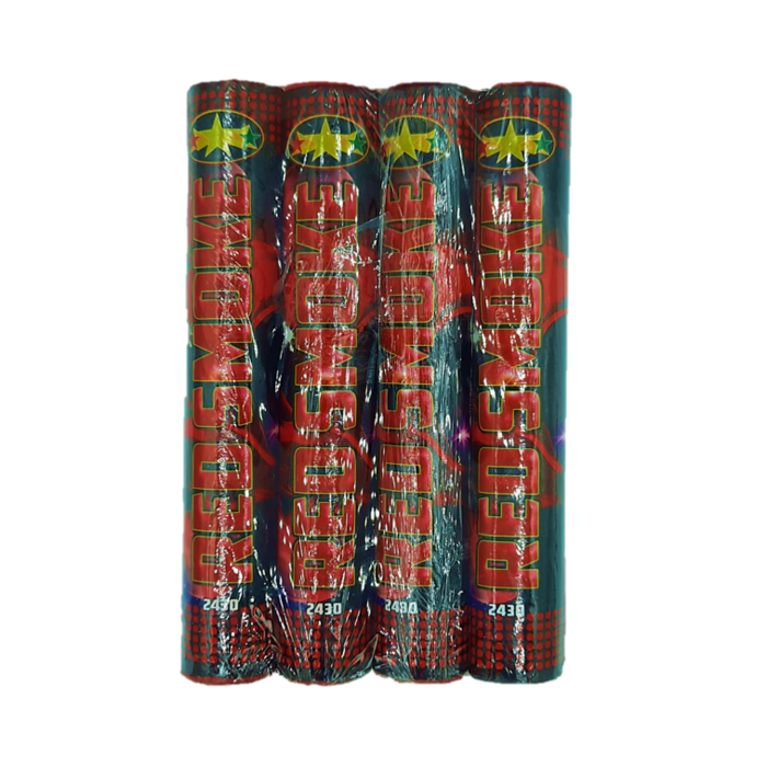 Rookbommen | Rookstaaf 4 Stuks / Rood