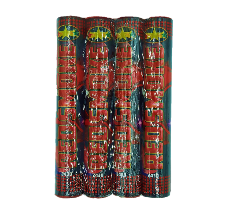Rookbommen | Rookstaaf 4 Stuks / Rood