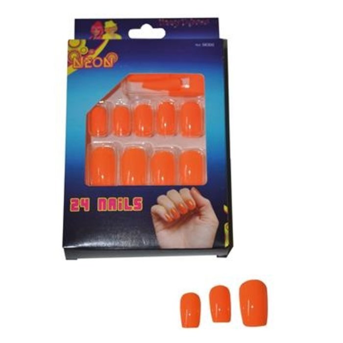 Fluo Nagels Oranje 24 Stuks