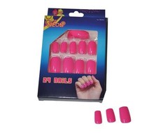 Nagels Fluo Roze 24 Stuks