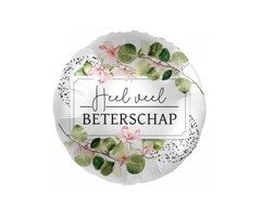 Heel Veel Beterschap Flowers / Folieballon