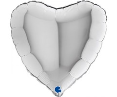 Hart Zilver / Folieballon
