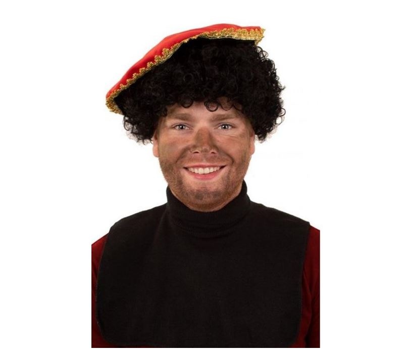 Rolkraag Zwart / Pietenkraag