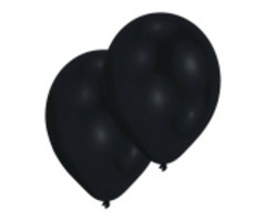 Ballonnen 10 Stuks 27,5cm / Zwart