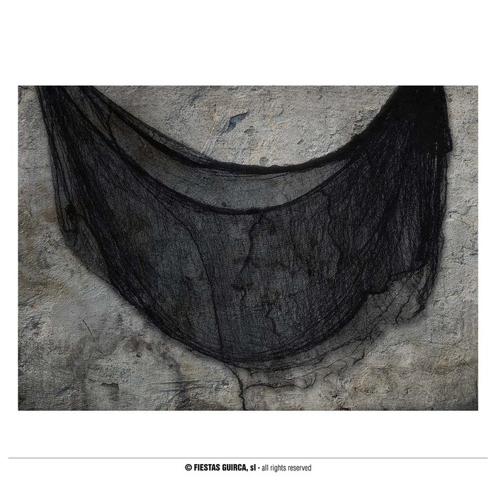 Black fabric Doek / Gordijn Zwart 76cmx 228cm