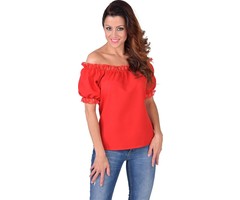 Blouse Top Rood