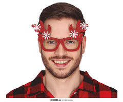 Kerstbril Met Sneeuwvlokken