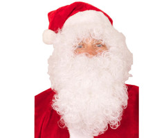 Kerstman Baard & Pruik | Wit