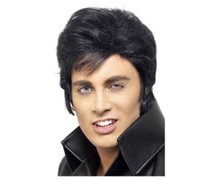 Elvis Presley Singer Pruik / Zwart