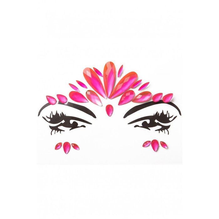 Neon Glow Gezichtsticker / Roze