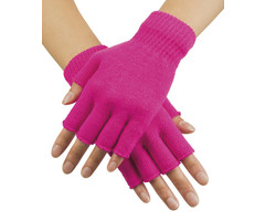 Korte Vingerloze Handschoenen | Fuschia