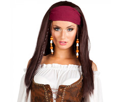 Pruik Piratenlady met bandana