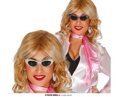 60's Dots Bril / Wit-Zwart