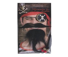 Snor & Sik Piraat Zwart