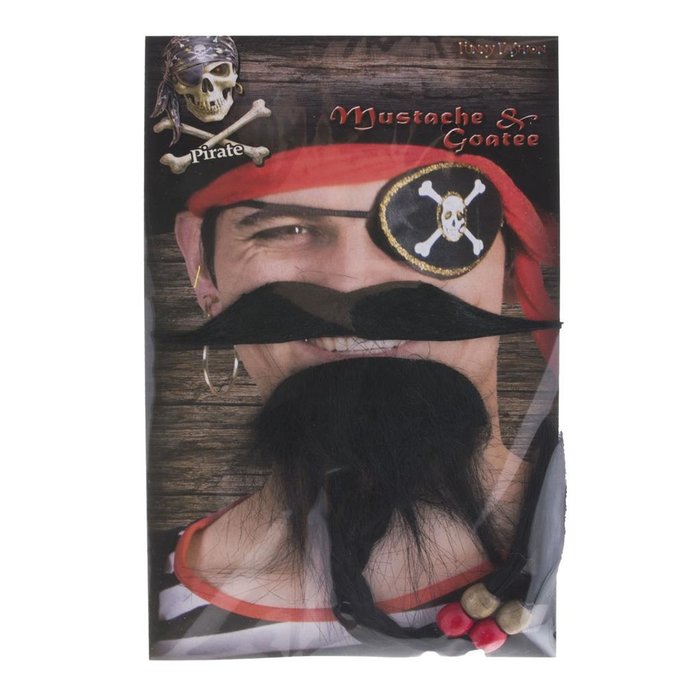 Snor & Sik Piraat Zwart