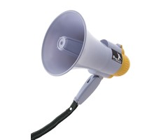 Megafoon Geel/Wit