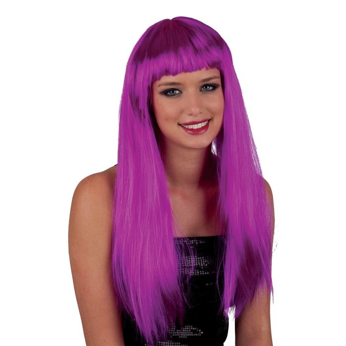 Pruik Neon Lang Paars