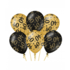 Ballonnen Black & Gold 6 Stuks / 40Jaar