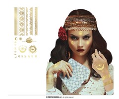 Tattoo Set Goud / Waarzegster