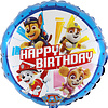 Folieballon "Happy Birthday" Paw Patrol / 45cm