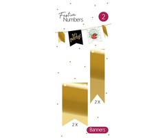 DIY Slinger Gouden Vaantjes / 4 Stuks