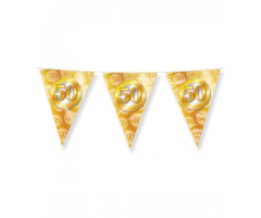 Vlaggenlijn Jubileum Goud 50 -  10m