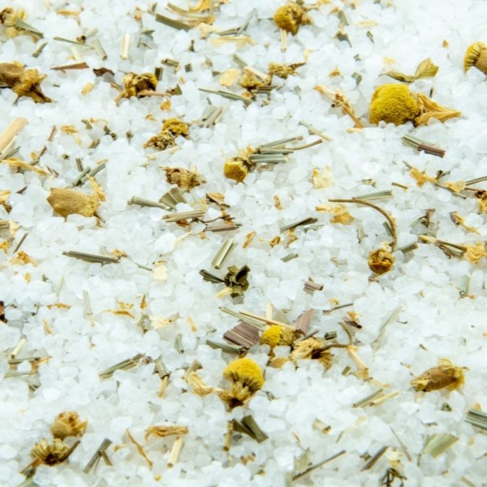 Grof Badzout met lemongrass & Kamille / 250gram