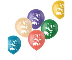 Ballonnen Zoo Party 33cm / 6 Stuks