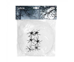 Spinnenweb/Rag 100gram + 6 Spinnen