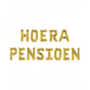 Folieballon Kit Goud / Hoera Pensioen